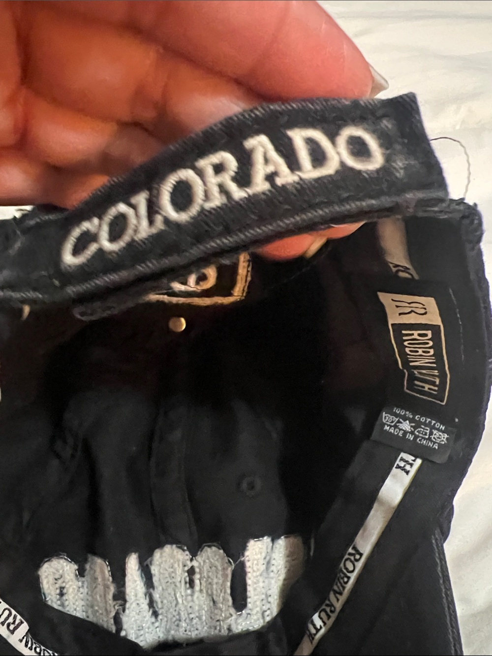 Robin Ruth Colorado Cap with Distressed Embroidered Lettering - Picture 6 of 9